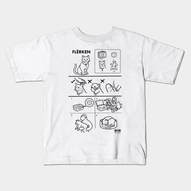 Flërken Assembly Instructions Kids T-Shirt by sketchboy01